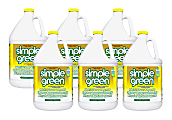Simple Green Industrial Cleaner/Degreaser - Concentrate - 128 fl oz (4 quart) - Lemon Scent - Non-toxic, VO - 14010CT 1 thumbnail image