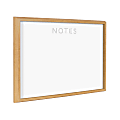 Kate and Laurel Blake Non-Magnetic Framed Dry-Erase Printed Glass, 18” x 24”, Notes by The Creative Bunch Studio, Natural Plastic Frame 1 thumbnail image