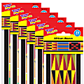 TREND Bolder Borders, 2-3/4" x 39", African Weave, 66 Borders Per Pack, Set Of 6 Packs