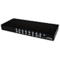 StarTech.com 16 Port 1U Rackmount USB KVM Switch Kit with OSD and Cables - A complete 16-port USB KVM kit, including all necessary cables and accessories - usb kvm switch - 16 port kvm switch - vga kvm switch -rack mount kvm
