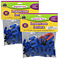 Teacher Created Resources Magnetic Foam Letters, Lowercase, Assorted Colors, Set Of 2 Packs