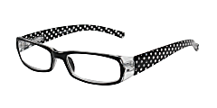 ICU Eyewear Wink Salinas Women's Reading Glasses, Black/Red/Polka Dot, +1.25 1 thumbnail image