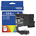Brother LC504BK Black Standard Yield Ink Cartridge 1 thumbnail image