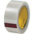 3M™ 371 Carton Sealing Tape, 3" Core, 2" x 110 Yd., Clear, Case Of 6