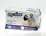 Medline DryTime Disposable Protective Youth Underwear, Large/X-Large, 12 Per Bag, Case Of 4 Bags 1 thumbnail image