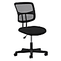 Essentials by OFM Swivel Mesh Mid-Back Task Chair, Black/Silver