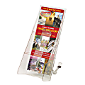Deflect-O® Stand-Tall® Countertop Leaflet Size Literature Display, 11 7/8"H x 4 1/2"W x 3 1/4"D, Clear 1 thumbnail image