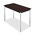 Iceberg OfficeWorks™ Utility Table, 29"H x 72"W x 20"D, Mahogany/Black