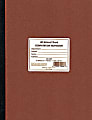 1 Pack National Brand Computation Notebook 43648 11.75 x 9.25 Inches 75 Sheets Brown Green Paper 4 X 4 Quad 