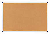 Office Depot® Brand Cork Bulletin Board, 24" x 36", Aluminum Frame With Silver Finish 1 thumbnail image