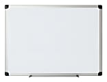 Office Depot® Brand Non-Magnetic Melamine Dry-Erase Whiteboard, 18" x 24", Aluminum Frame With Silver Finish