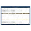 Cambridge® Solstice 2025-2026 Erasable Wall Calendar, Reversible Academic Year/Regular Year, Extra Large, 24" x 36"