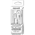 Maxell Jelleez Earbuds, White, MAX199728
