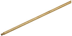 Globe Commercial Products Threaded Wood Broom Handle, 60", Brown 1 thumbnail image