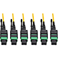 Eaton Tripp Lite Series MTP/MPO (APC) Singlemode Slim Trunk Cable, 24-Strand, 40/100 GbE, 40/100GBAS - N39223M3X8AP 1 thumbnail image