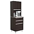 Inval 70-7/8"H Coffee Station Cabinet, Espresso/Ambar Gray