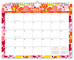 2024 Office Depot® Brand Monthly Wall Calendar, 11” x 8”, Bright Floral, January To December 2024  1 thumbnail image
