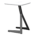 National® Holden C Ceramic End Table, 23-1/4”H x 17-5/16”W x 17-5/16”D, Black/White 1 thumbnail image