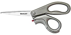 Acme EZ Open Scissors And Box/Package Opener, 8", Straight, 8", Gray