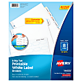 Avery® Big Tab™ Printable Label Dividers, Easy Peel®, 8 Tabs, Pack Of 20 Sets 1 thumbnail image