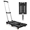 Mount-It! Folding Hand Truck Dolly, 36"H x 14-1/4"W x 26"D, Black 1 thumbnail image