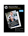 HP Photo Card Pack With Envelopes, 5" x 7", 10.5 Mil, Pack Of 25 Pieces 1 thumbnail image
