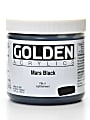 Golden Heavy Body Acrylic Paint, 16 Oz, Mars Black