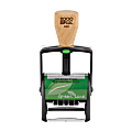 Custom 2000 PLUS® Green Line® Heavy Duty Self-Inking Date Stamp, 2660GL, 1-3/8" x 2-3/16" Impression 1 thumbnail image