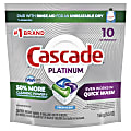 Cascade Platinum ActionPacs Dishwasher Detergent Pods, 5.5 Oz, Fresh Scent, 10 Pods Per Pack, Case Of 6 Packs 1 thumbnail image