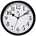 Infinity Instruments Simple Round Wall Clock, 9”, Black 1 thumbnail image