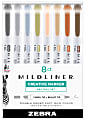 Zebra® Pen MILDLINER™ Double-Ended Creative Markers, Pack Of 8, Chisel/Fine Point, Assorted Neutral Colors 1 thumbnail image
