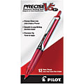 Pilot® Precise™ V5 Liquid Ink Retractable Rollerball Pens, Extra Fine Point, 0.5 mm, Assorted Barrels, Red Ink, Pack Of 12