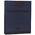 JAM Paper® Color Multi-Use Printer & Copy Paper, Navy Blue, Letter (8.5" x 11"), 50 Sheets Per Pack, 28 Lb 1 thumbnail image