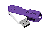 Lexar® JumpDrive® TwistTurn2 USB 2.0 Flash Drive, 32GB, Assorted Colors, LJDTT2-32GABOD20