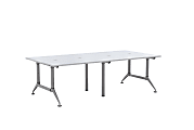 Mayline® Even™ Engineered Wood Work Table, 4-Person, 144"W, White