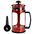 Mr. Coffee French Coffee Press 30 Oz, Red