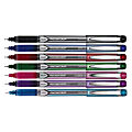 Pilot® Precise Grip™ Liquid Ink Rollerball Pens, Needle Point, 0.5 mm, Assorted Metallic Barrels, Assorted Ink Colors, Pack Of 7 Pens