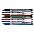 Pilot® Precise Grip™ Liquid Ink Rollerball Pens, Needle Point, 0.5 mm, Assorted Metallic Barrels, Assorted Ink Colors, Pack Of 7 Pens 1 thumbnail image