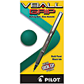 Pilot® V-Ball Grip™ Liquid Ink Rollerball Pens, Bold Point, 1.0 mm, Metallic Silver Gray Barrel, Black Ink, Pack Of 12