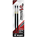 Pilot® Precise™ Liquid Ink Retractable Rollerball Refills, V5, 0.5 mm, Extra-Fine Point, Black, Pack Of 2 1 thumbnail image