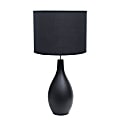 Simple Designs Bowling Pin Base Table Lamp, 19"H, Black 1 thumbnail image