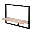 Honey Can Do Horizontal Floating Wall Shelf, Black 1 thumbnail image