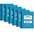 Pacon Pastel Composition Book, 9-3/4" x 7-1/2", 3/8" Ruled, 100 Sheets, Blue Marble Cover, Light Blue Sheets, Pack Of 6 1 thumbnail image