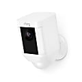 Ring Spotlight Cam Battery-Powered Wireless Security Camera, White