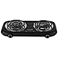 Brentwood® 1,100-Watt Double-Coiled Countertop Electric Burner with Temperature Control & Power Indicator Light, Black, TS-363BK 1 thumbnail image