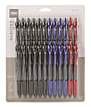 Office Depot® Brand Callisto Retractable Gel Ink Pens, Medium Point, 0.7 mm, Visible Ink Supply, Assorted Classic Ink Colors, Pack Of 24 Pens