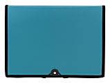 Office Depot® Brand Plastic Expanding File, 7 Pocket, Expansion 6", 8 1/2" x 11", Letter, Blue, Pack of 1 1 thumbnail image