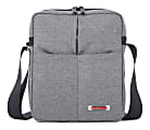Swiss Mobility Sterling Crossbody Messenger Bag With Tablet Pocket, Gray