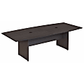 WorkPro Motiva Office Conference Table With Wood Base, 29”H x 96”W x 42”D, Storm Gray, Installation Included 1 thumbnail image