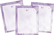Barker Creek Designer Computer Paper, 8-1/2" x 11", Purple Tie-Dye, 50 Sheets Per Pack, Case Of 3 Packs